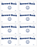 One Reward Buck Blue Template