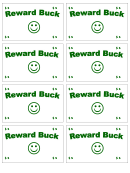 Reward Buck Green Template