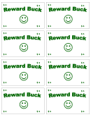 One Reward Buck Template