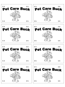 Pet Care Buck Five Template