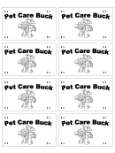 One Pet Care Buck Template