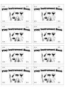 One Play Instrument Buck Template