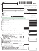Form 1a - Wisconsin Income Tax - 2011 Printable pdf