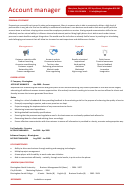 Account Manager Cv Template