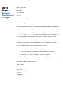 Business Development Manager Cover Letter Sample - Dayjob - 2013