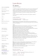 Laura Brown It Support Template