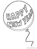 Coloring Sheet - Happy New Year