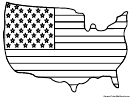 Coloring Sheet - Usa Flag