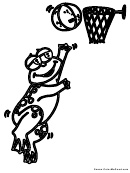 Coloring Sheet - Basketball