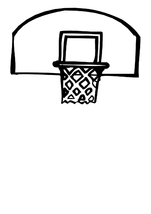 Coloring Sheet - Basketball Printable pdf