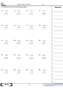 Math 3 Digit Minus 3 Digit Sheet Printable pdf