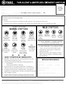 Food Allergy & Anaphylaxis Emergency Care Plan Form