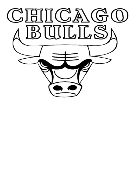 Coloring Sheet - Chicago Bulls Printable pdf