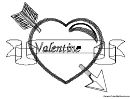 Valentines Heart Coloring Sheet