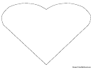 Simple Heart Coloring Sheet