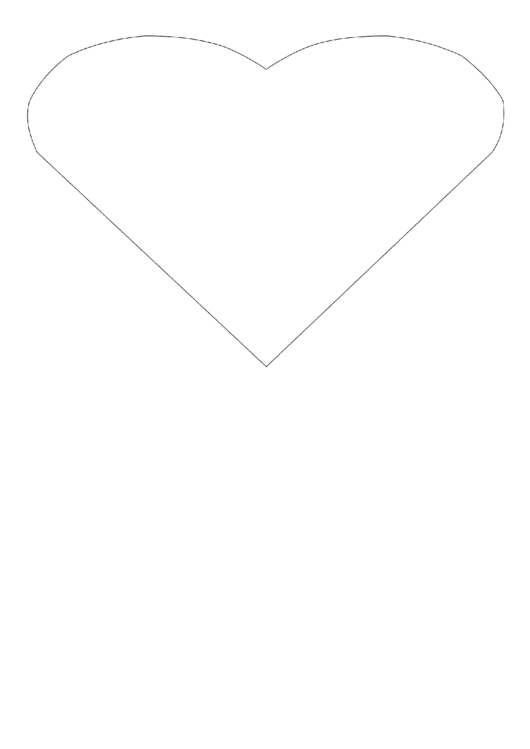 Simple Heart Coloring Sheet Printable pdf
