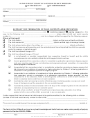 Fillable Affidavit For Termination Of Child Support And Modification Form Printable pdf