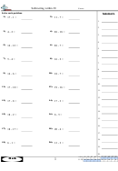 Math Subtracting Within 20 Sheet Printable pdf