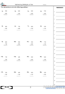 Math Subtracting Multiples Of Ten Sheet Printable pdf