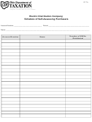 Form Kwh-2a - Electric Distribution Company Schedule Of Self-assessing Purchasers 2004