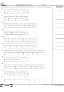 Identifying Smaller Units Worksheet