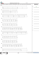 Identifying Smaller Units Worksheet