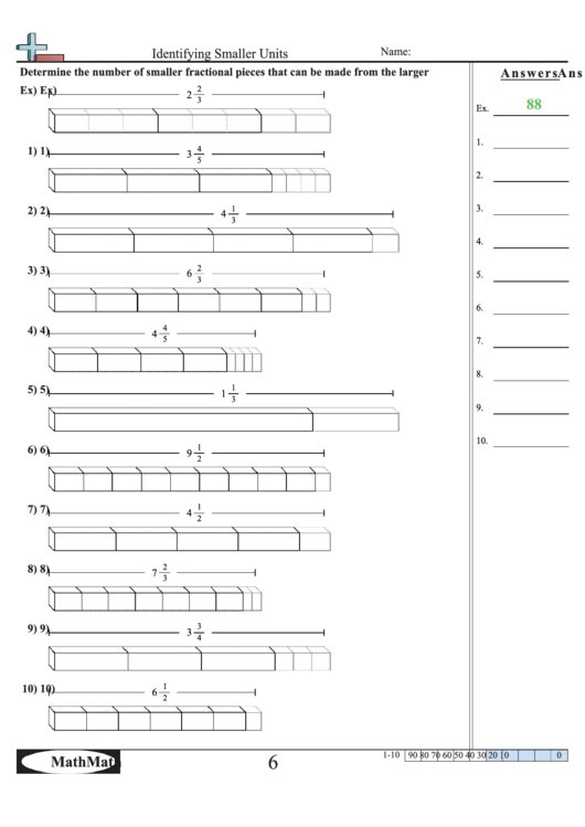 Identifying Smaller Units Worksheet Printable pdf