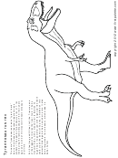 Coloring Sheet - Tyrannosaurus Rex