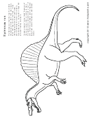 Coloring Sheet - Spinosaurus