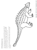 Coloring Sheet - Ankylosaurus