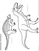 Coloring Sheet - Dinosaurs Printable pdf