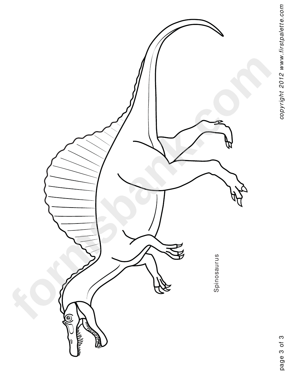 Coloring Sheet - Dinosaurs
