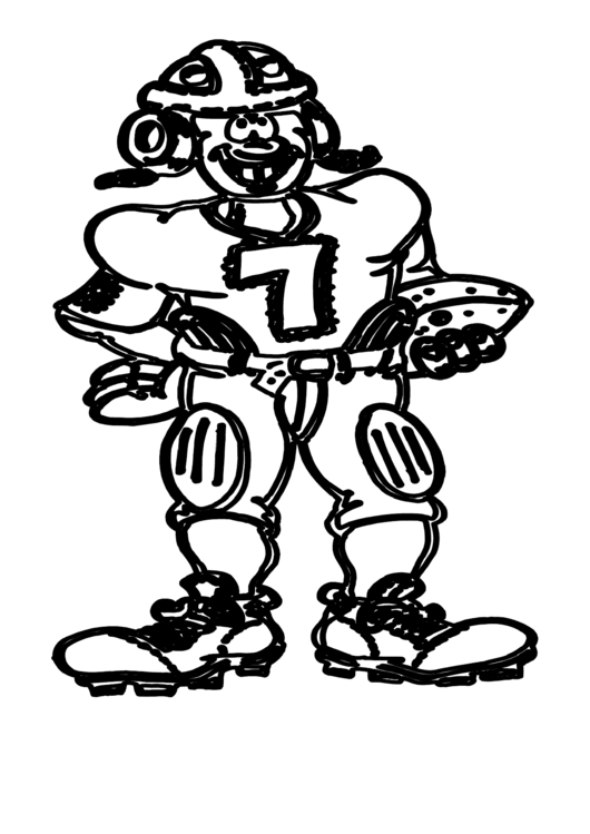 Coloring Sheet - Football Printable pdf