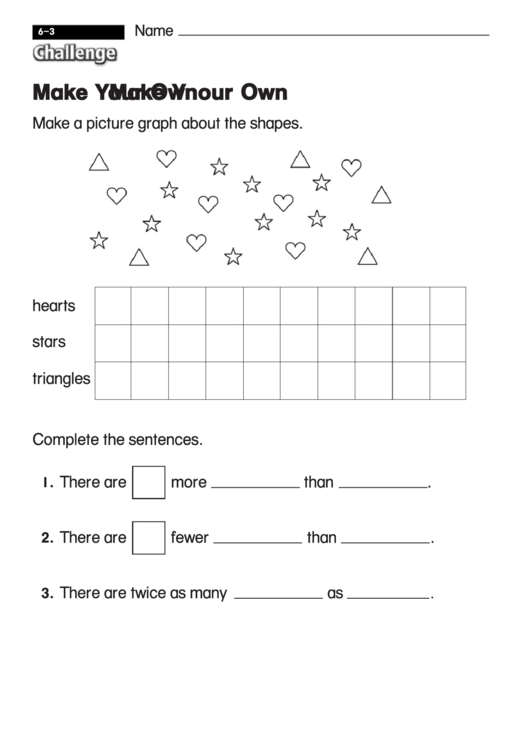 Make Your Own - Challenge Worksheet With Answer Key Printable pdf