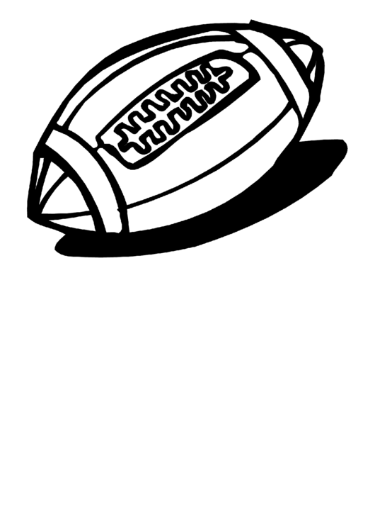 Coloring Sheet - Football Printable pdf