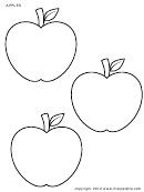 Coloring Sheet - Apples