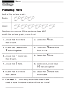 Picturing Hats - Challenge Worksheet With Answer Key