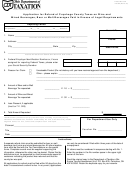 Form Alc-82 - Application For Refund Of Cuyahoga County Taxes On Wine And Mixed Beverages, Beer Or Malt Beverages Paid In Excess Of Legal Requirements - State Of Ohio