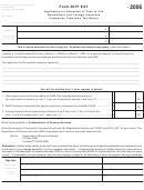 Form 207f Ext - Nonresident And Foreign Insurance Companies Premiums Tax Return 2006