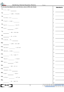 Identifying Decimal Equation Patterns Worksheet Printable pdf