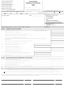 Business Tax Return - City Of Forest Park - 2006 Printable pdf