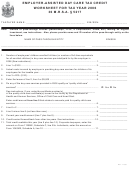 Employer-assisted Day Care Tax Credit Worksheet For Tax Year 2006
