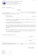 Affidavit Form - Republic Of The Philippines