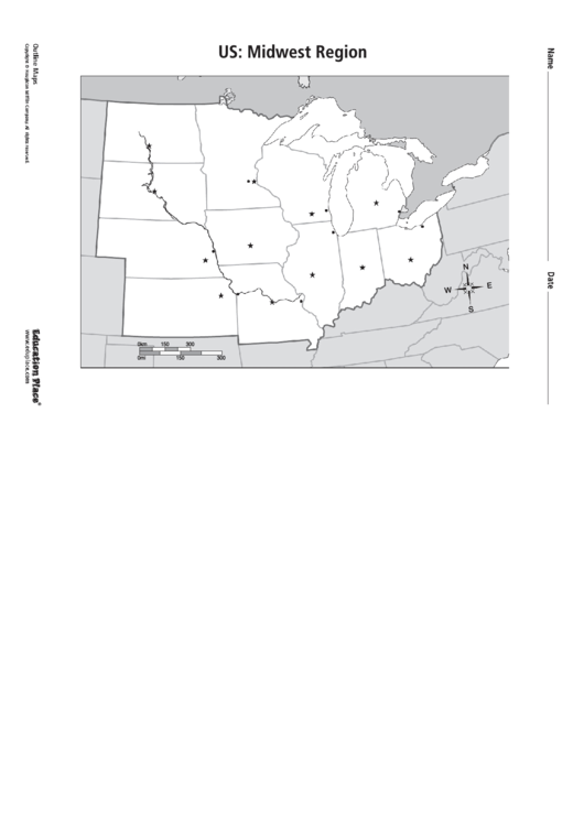 Us: Midwest Region Template Printable pdf