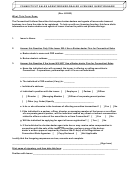 Connecticut Sales Agent/broker-dealer Licensing Questionnaire Form