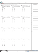 Determining Factors And Multiples Worksheet