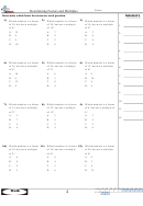 Determining Factors And Multiples Worksheet
