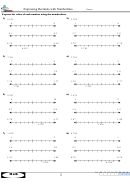 Expressing Decimals With Numberlines Worksheet With Answer Key