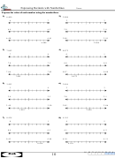 Expressing Decimals With Numberlines Worksheet With Answer Key