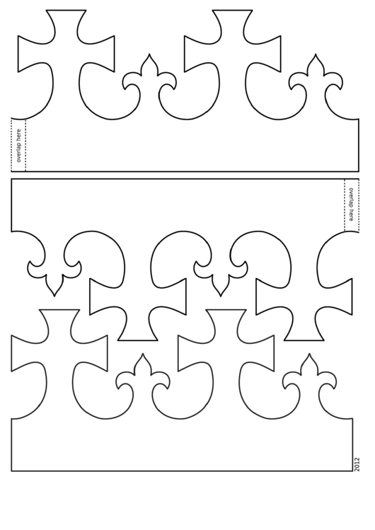 Foldable King Crown Template